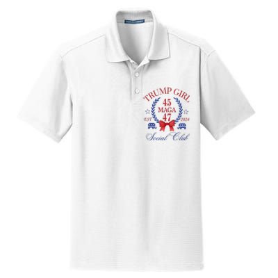 Trump Girl Retro Political Taking Back America Dry Zone Grid Polo