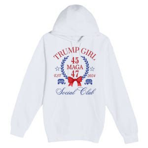 Trump Girl Retro Political Taking Back America Premium Pullover Hoodie