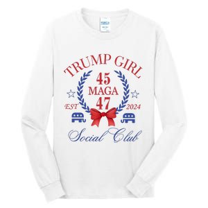 Trump Girl Retro Political Taking Back America Tall Long Sleeve T-Shirt