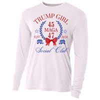 Trump Girl Retro Political Taking Back America Cooling Performance Long Sleeve Crew