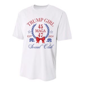 Trump Girl Retro Political Taking Back America Performance Sprint T-Shirt