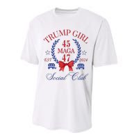 Trump Girl Retro Political Taking Back America Performance Sprint T-Shirt