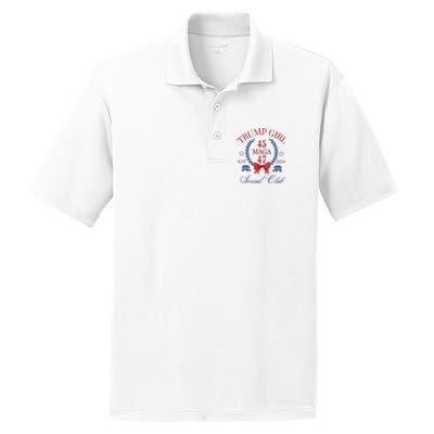 Trump Girl Retro Political Taking Back America PosiCharge RacerMesh Polo