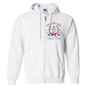 Trump Girl Retro Political Taking Back America Full Zip Hoodie