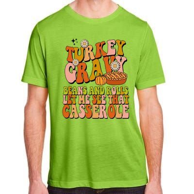 Turkey Gravy Retro Groovy Thanksgiving Food Adult ChromaSoft Performance T-Shirt