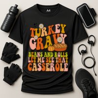 Turkey Gravy Retro Groovy Thanksgiving Food Cooling Performance Crew T-Shirt