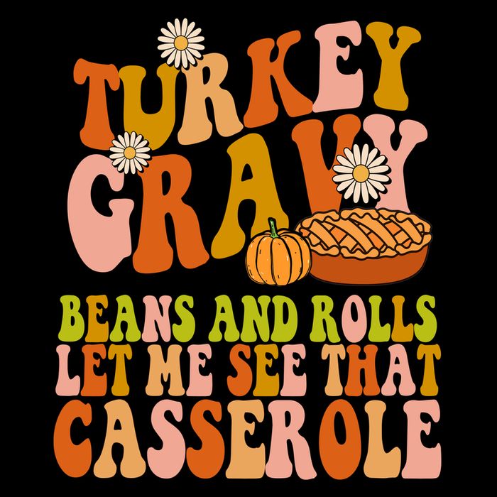 Turkey Gravy Retro Groovy Thanksgiving Food Cooling Performance Crew T-Shirt