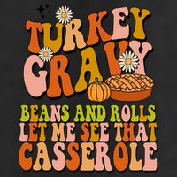 Turkey Gravy Retro Groovy Thanksgiving Food Adult Drive Performance Visor