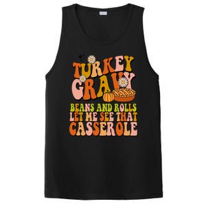 Turkey Gravy Retro Groovy Thanksgiving Food PosiCharge Competitor Tank