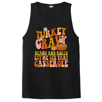 Turkey Gravy Retro Groovy Thanksgiving Food PosiCharge Competitor Tank