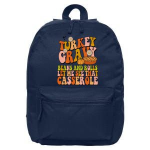 Turkey Gravy Retro Groovy Thanksgiving Food 16 in Basic Backpack