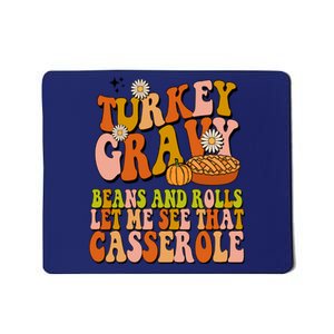 Turkey Gravy Retro Groovy Thanksgiving Food Mousepad