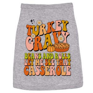 Turkey Gravy Retro Groovy Thanksgiving Food Doggie Tank