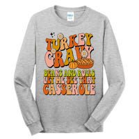 Turkey Gravy Retro Groovy Thanksgiving Food Tall Long Sleeve T-Shirt