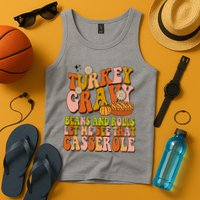 Turkey Gravy Retro Groovy Thanksgiving Food Tank Top