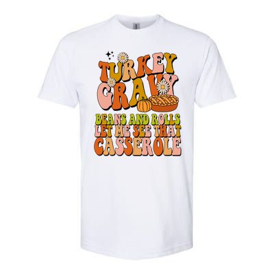 Turkey Gravy Retro Groovy Thanksgiving Food Softstyle CVC T-Shirt