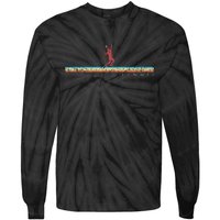 Tennis Graphic Retro Vintage Style Tennis Player Gift Tie-Dye Long Sleeve Shirt