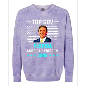 Top Gov Ron DeSantis Top Gov Colorblast Crewneck Sweatshirt