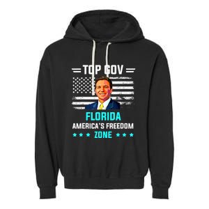 Top Gov Ron DeSantis Top Gov Garment-Dyed Fleece Hoodie