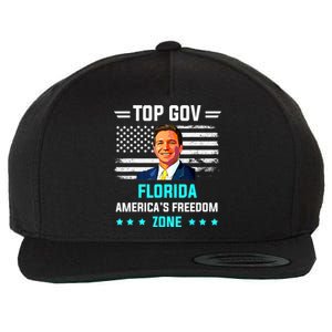 Top Gov Ron DeSantis Top Gov Wool Snapback Cap