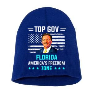 Top Gov Ron DeSantis Top Gov Short Acrylic Beanie