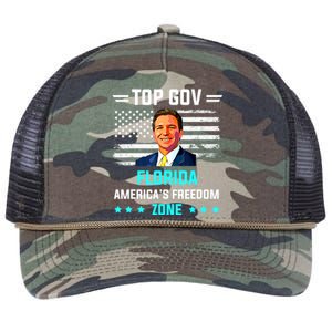 Top Gov Ron DeSantis Top Gov Retro Rope Trucker Hat Cap