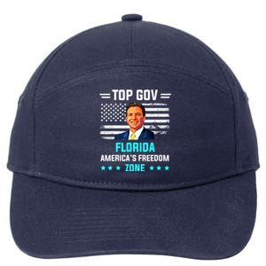 Top Gov Ron DeSantis Top Gov 7-Panel Snapback Hat