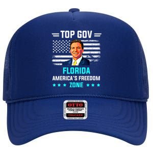 Top Gov Ron DeSantis Top Gov High Crown Mesh Back Trucker Hat