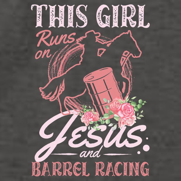 This Girl Runs On Jesus And Barrel Racing For A Barrel Racer Vector Backpack