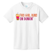 This Girl Runs On Funny Kids T-Shirt