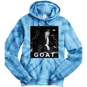 Trump Goat Republican Conservative Gift Trump 2024 Tie Dye Hoodie