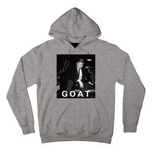 Trump Goat Republican Conservative Gift Trump 2024 Tall Hoodie