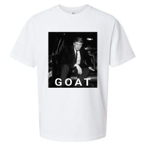 Trump Goat Republican Conservative Gift Trump 2024 Sueded Cloud Jersey T-Shirt