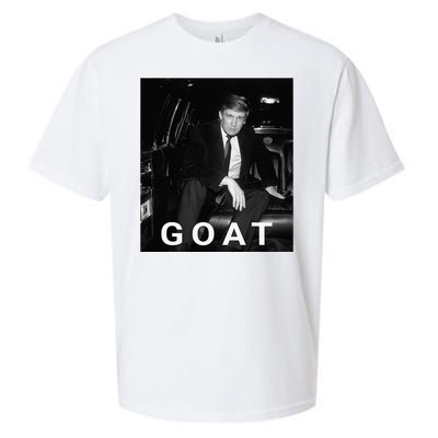 Trump Goat Republican Conservative Gift Trump 2024 Sueded Cloud Jersey T-Shirt