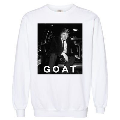 Trump Goat Republican Conservative Gift Trump 2024 Garment-Dyed Sweatshirt