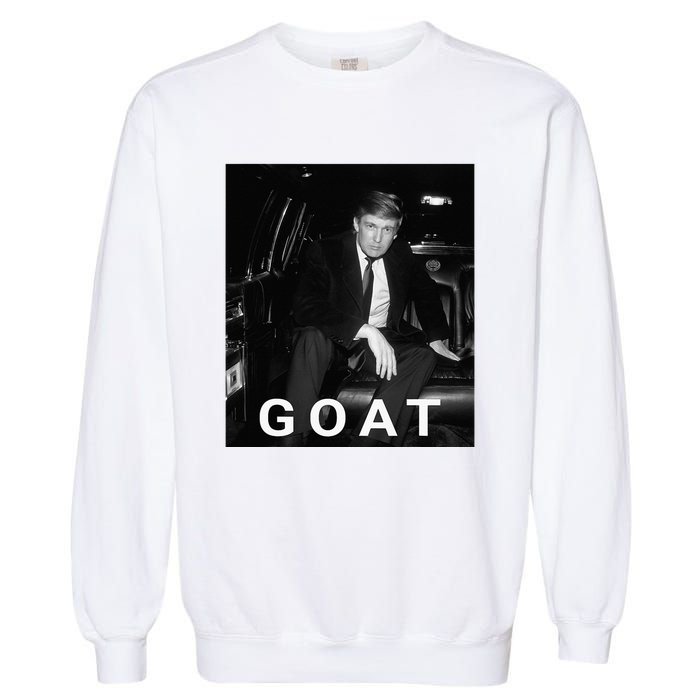 Trump Goat Republican Conservative Gift Trump 2024 Garment-Dyed Sweatshirt