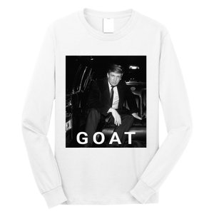 Trump Goat Republican Conservative Gift Trump 2024 Long Sleeve Shirt