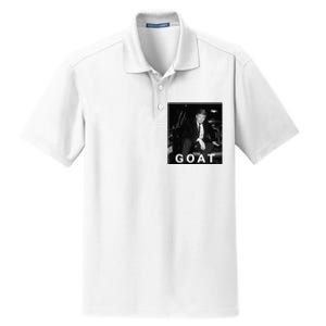 Trump Goat Republican Conservative Gift Trump 2024 Dry Zone Grid Polo