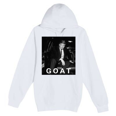 Trump Goat Republican Conservative Gift Trump 2024 Premium Pullover Hoodie