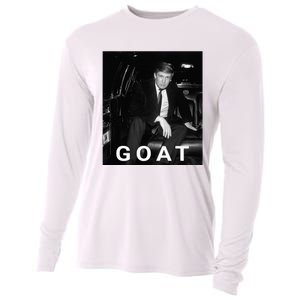 Trump Goat Republican Conservative Gift Trump 2024 Cooling Performance Long Sleeve Crew