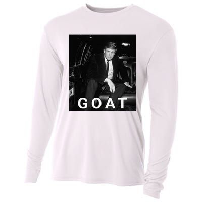 Trump Goat Republican Conservative Gift Trump 2024 Cooling Performance Long Sleeve Crew