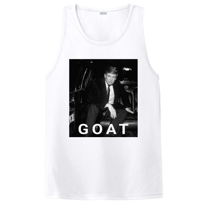 Trump Goat Republican Conservative Gift Trump 2024 PosiCharge Competitor Tank