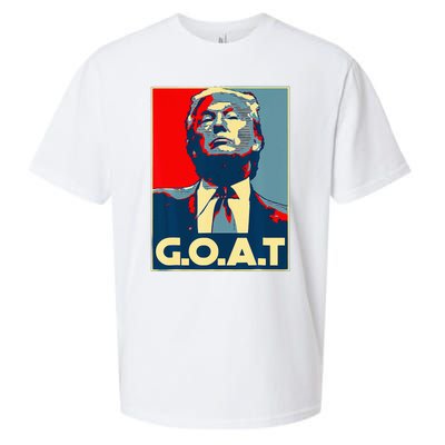 Trump Goat Republican Conservative Gift Trump 2024 Sueded Cloud Jersey T-Shirt