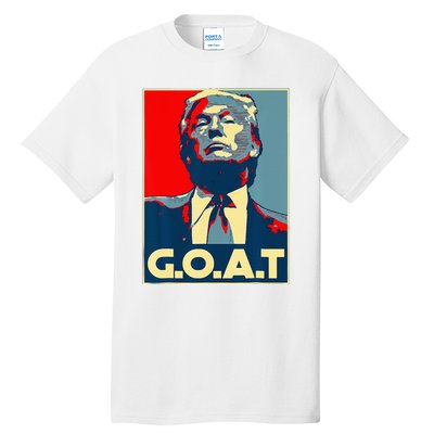 Trump Goat Republican Conservative Gift Trump 2024 Tall T-Shirt