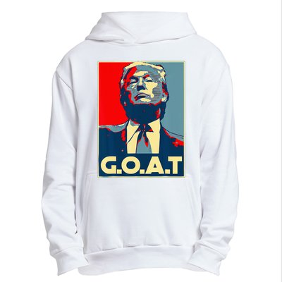 Trump Goat Republican Conservative Gift Trump 2024 Urban Pullover Hoodie