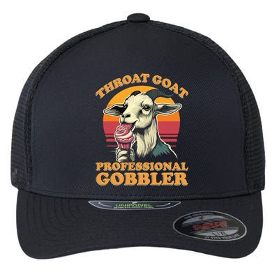 Throat Goat Retro Inappropriate Adult Humor Funny Gag Memes Flexfit Unipanel Trucker Cap