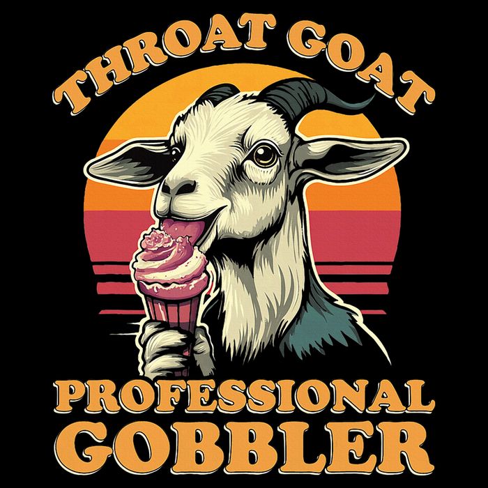 Throat Goat Retro Inappropriate Adult Humor Funny Gag Memes Backpack