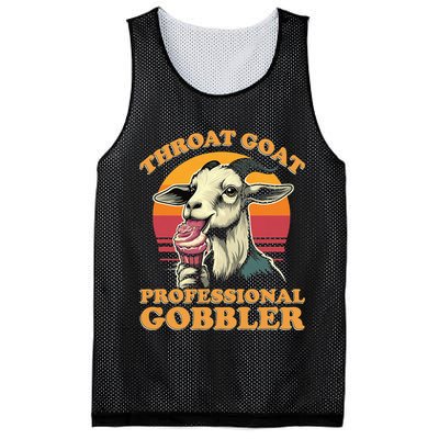 Throat Goat Retro Inappropriate Adult Humor Funny Gag Memes Mesh Reversible Basketball Jersey Tank