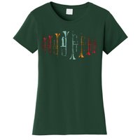 Trumpeter Gift Retro Jazz Music Trumpet Women's T-Shirt