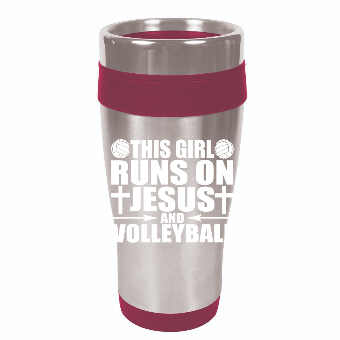 This Girl Runs On Jesus And Volleyball Novelty TShirt 7 Panel Mesh Trucker Snapback Hat